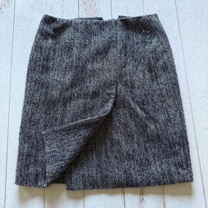 Brooks Brothers 346 Gray and Black Pencil Skirt withSlit Women’s size 6